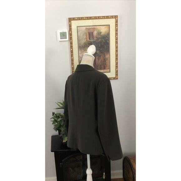 JONES NEW YORK Blazer Jacket Size L/14 Lined Long Sleeve Lapel Notched Collar - Picture 6 of 12